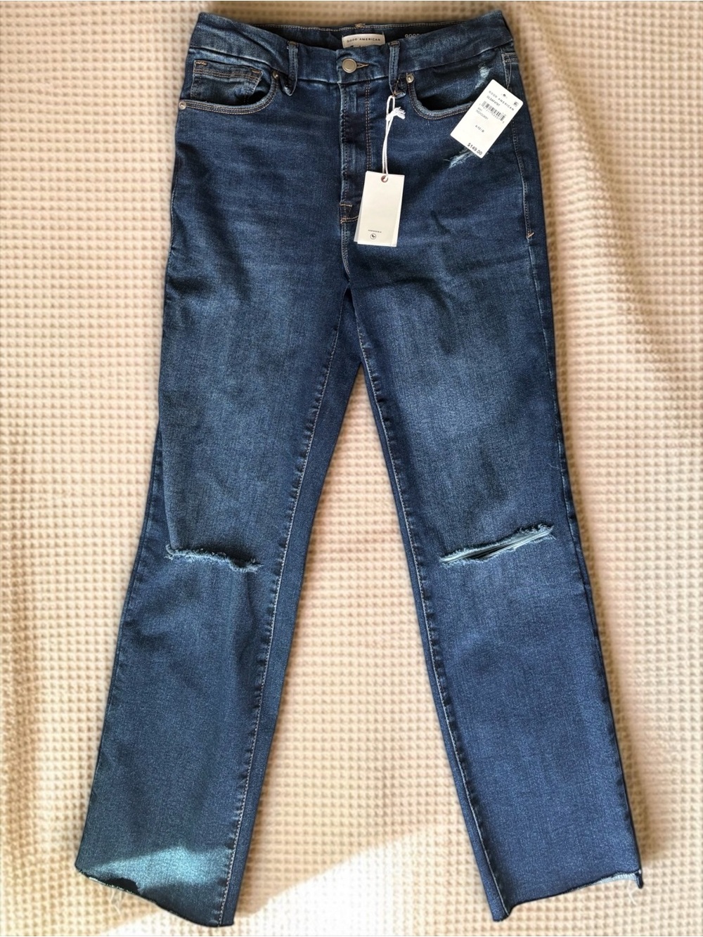 Good American Always Fits Good Legs Straight Curved Step Hem 6-12 NWT